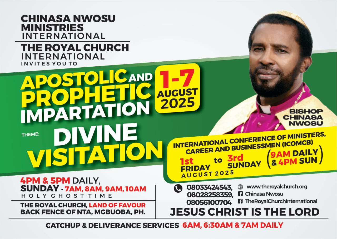 Apostolic and prophetic impatation theme divine visitation